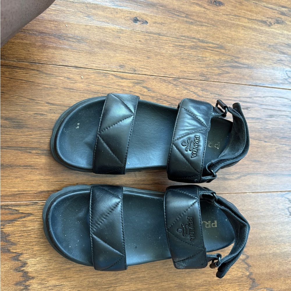 Prada Quilted Leather Sport Sandal